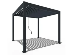 Weide Pavillons|Classic Alu-Stahl Pavillon 3 x 3 M Anthrazit Pergola Freistehend