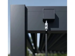 Classic Alu-Stahl Pavillon 3 x 5,3 M Anthrazit Pergola Freistehend*Weide Best