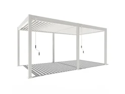 Classic Alu-Stahl Pavillon 3 x 5,3 M Weiß Pergola Freistehend*Weide Best