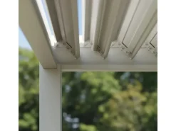 Classic Alu-Stahl Pavillon 3 x 5,3 M Weiß Pergola Freistehend*Weide Best