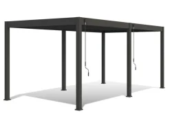 Weide Pavillons|Deluxe Aluminium Pavillon 3 x 6 M Anthrazit Pergola Freistehend