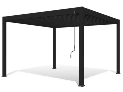 Deluxe Aluminium Pavillon 3,6 x 4 M Anthrazit Pergola Freistehend*Weide New