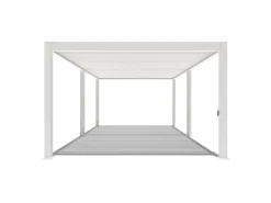 Deluxe Plus Aluminium Pavillon 4 x 6 M Weiß Pergola Freistehend*Weide