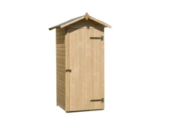 Weka Gartenschränke|Balkon und Terrassenschrank mit Satteldach Gr. 1, 83 cm x 85 cm