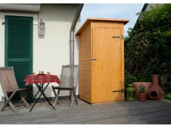 Weka Gartenschränke|Balkon und Terrassenschrank mit Pultdach Gr.1, 83 cm x 85 cm