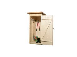 Weka Gartenschränke|Balkon und Terrassenschrank mit Pultdach Gr.1, 83 cm x 85 cm