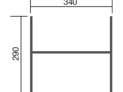 Doppel-Schaukel Tabaluga inkl. Nestschaukel 240 cm x 340 cm x 290 cm*Weka Discount