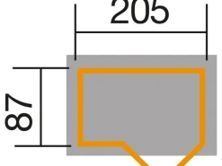Weka Mülltonnenboxen|Fahrradboxen|Fahrrad-Box 205 cm x 84 cm