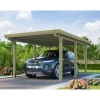 Weka Motorroller|Flachdach-Einzelcarport 617 Gr.1 mit PVC-Dachplatten 322 cm x 512 cm