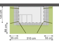 Garten Q Kompakt 200 cm x 125 cm*Weka Sale