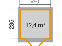 Gartenhaus 122 Gr.2 Satteldach 28 mm*Weka Discount