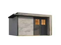 Gartenhaus Amberley Doppeltür 400 cm x 400 cm*Weka Best