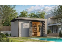 Gartenhaus Amberley Doppeltür 400 cm x 400 cm*Weka Best