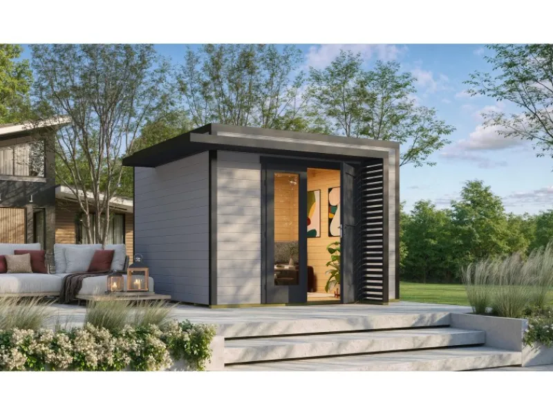 Kinder Weka Kinder-Gartengeräte|Gartenhaus Amberley 1,5-Fache Tür 300 cm x 300 cm