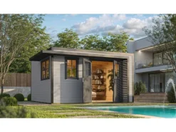 Gartenhaus Amberley Tür 2 Fenster 400 cm x 400 cm*Weka Sale