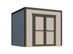 Gartenhaus Batu 2 Flachdach Vollholztür 250 cm x 250 cm*Weka Online