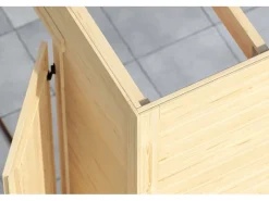 Gartenhaus Batu 2 Flachdach Vollholztür 250 cm x 250 cm*Weka Online