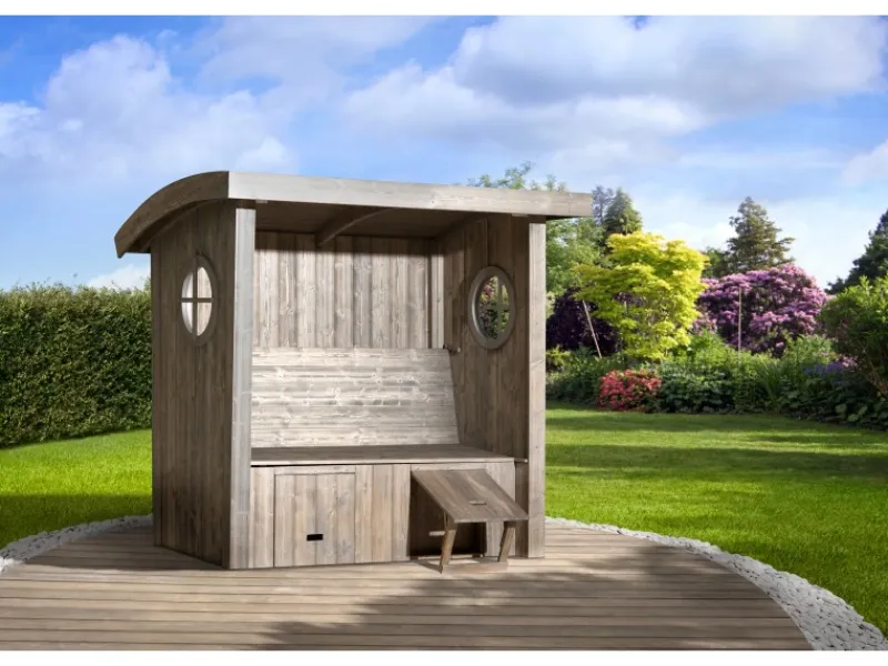 Weka Gartenlauben|Gartenlaube Merano gebürstet