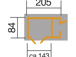 Gartenschrank Multibox mit Regalsystem*Weka Clearance