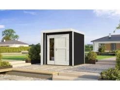 Holz-Gartenhaus Designhaus 262 Flachdach Lackiert 215 cm*Weka Discount