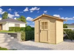 Holz-Gartenhaus Gartenhaus 223 Satteldach Unbehandelt 178 cm*Weka Clearance