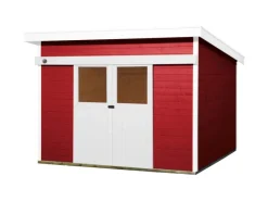 Holz-Gartenhaus Turin Pultdach Lasiert 295 cm x 249 cm*Weka Online