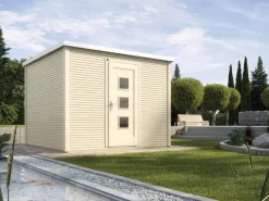 Weka Gartenlauben|Holz-Gartenhaus Line 413 Gr. 1 6,3 m²