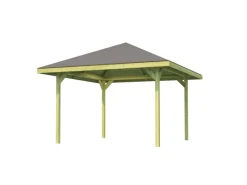 Weka Pavillons|Holz-Pavillon Paradies imprägniert 304 cm x 304 cm Größe 3