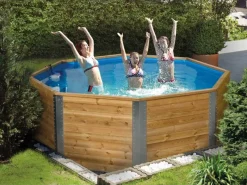 Massivholzpool 593 inkl. Leiter*Weka