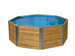 Massivholzpool 593 inkl. Leiter*Weka