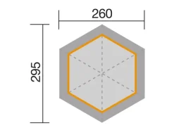 Pavillon 656 Gr.1  326 cm x 376 cm*Weka Discount