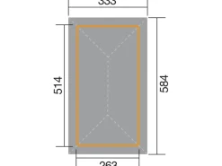 Pavillon Gartenoase 651 B Gr.1 Sparset 333 cm x 584 cm*Weka Clearance
