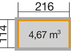 Weka Mülltonnenboxen|Unterstellplatz Größe 1