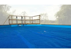Weka Pool Abdeckung|Wärmeabdeckplane für 595 Gr.2 400 x 540 cm Blau