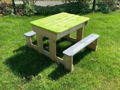 Wasserspielzeug|Wendi Toys Sand & Wasser Picknick Tisch inkl. Bänken 50 cm x 100 cm x 80 cm FSC®