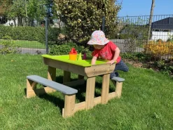Wasserspielzeug|Wendi Toys Sand & Wasser Picknick Tisch inkl. Bänken 50 cm x 100 cm x 80 cm FSC®