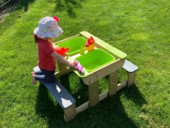 Wasserspielzeug|Wendi Toys Sand & Wasser Picknick Tisch inkl. Bänken 50 cm x 100 cm x 80 cm FSC®