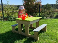 Wasserspielzeug|Wendi Toys Sand & Wasser Picknick Tisch inkl. Bänken 50 cm x 100 cm x 80 cm FSC®