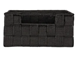 Wenko Universalboxen|Organizer Adria Schwarz 3 Fächer mit Griff 6 l Polypropylen 32 x 10 x 21cm