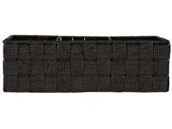 Wenko Universalboxen|Organizer Adria Schwarz 3 Fächer mit Griff 6 l Polypropylen 32 x 10 x 21cm