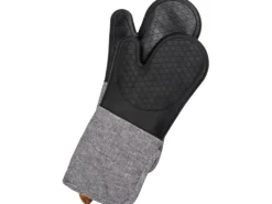 Wenko Grillzubehör|Topfhandschuhe Ada 2er-Set Silikon-Handflächen Schwarz