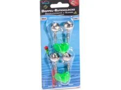 Westline Angeln|Doppel-Rutenglocke Fluo mit Klemme 2 Stück