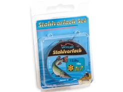 Stahlvorfach-Set 1x7 mit Klemmhülsen 10 m 12 kg*Westline Clearance
