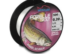 Westline Angeln|Zielfischschnur Forelle Ø 0,20 mm 500 m Klar