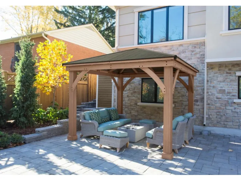 Westmann Gartenlauben|Holz Pavillon Devon 366 cm x 366 cm FSC®