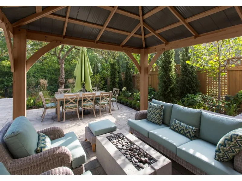 Westmann Gartenlauben|Holz Pavillon Devon 366 cm x 366 cm FSC®