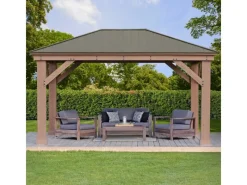 Westmann Pavillons|Gartenlauben|Holz Pavillon Devon 371 cm x 490 cm FSC®