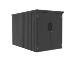 Metall-Fahrradgarage Velos 2 Schwarz 133 cm x 222 cm x 151 cm*Westmann Discount