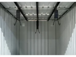 Metall-Fahrradgarage Velos 1 inkl. Boden 133 x 222 x 151 cm Schwarz*Westmann Online