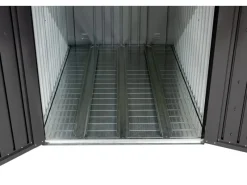 Metall-Fahrradgarage Velos 1 inkl. Boden 133 x 222 x 151 cm Schwarz*Westmann Online